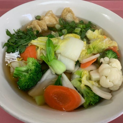 V2. Vegetarian  Noodle Soup.