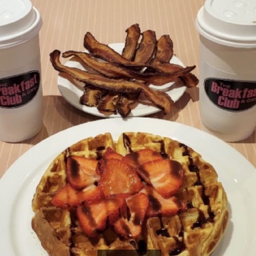 Waffle Lovers Breakfast for Two.