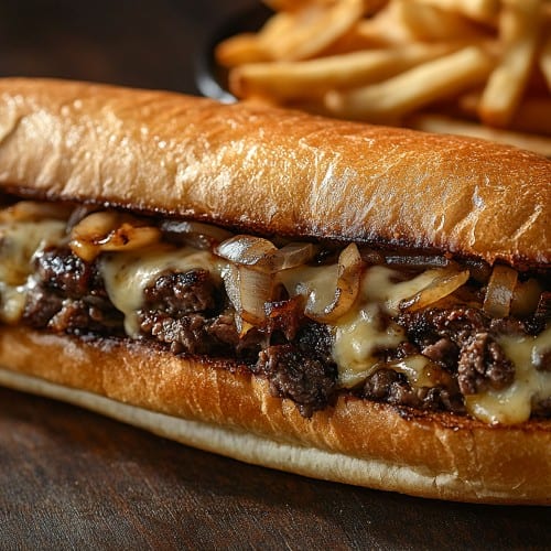 Steak Subs with Mushrooms.