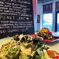 Crispy Collard Caesar Salad.