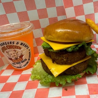 Double-Decker Veg Burger Meal