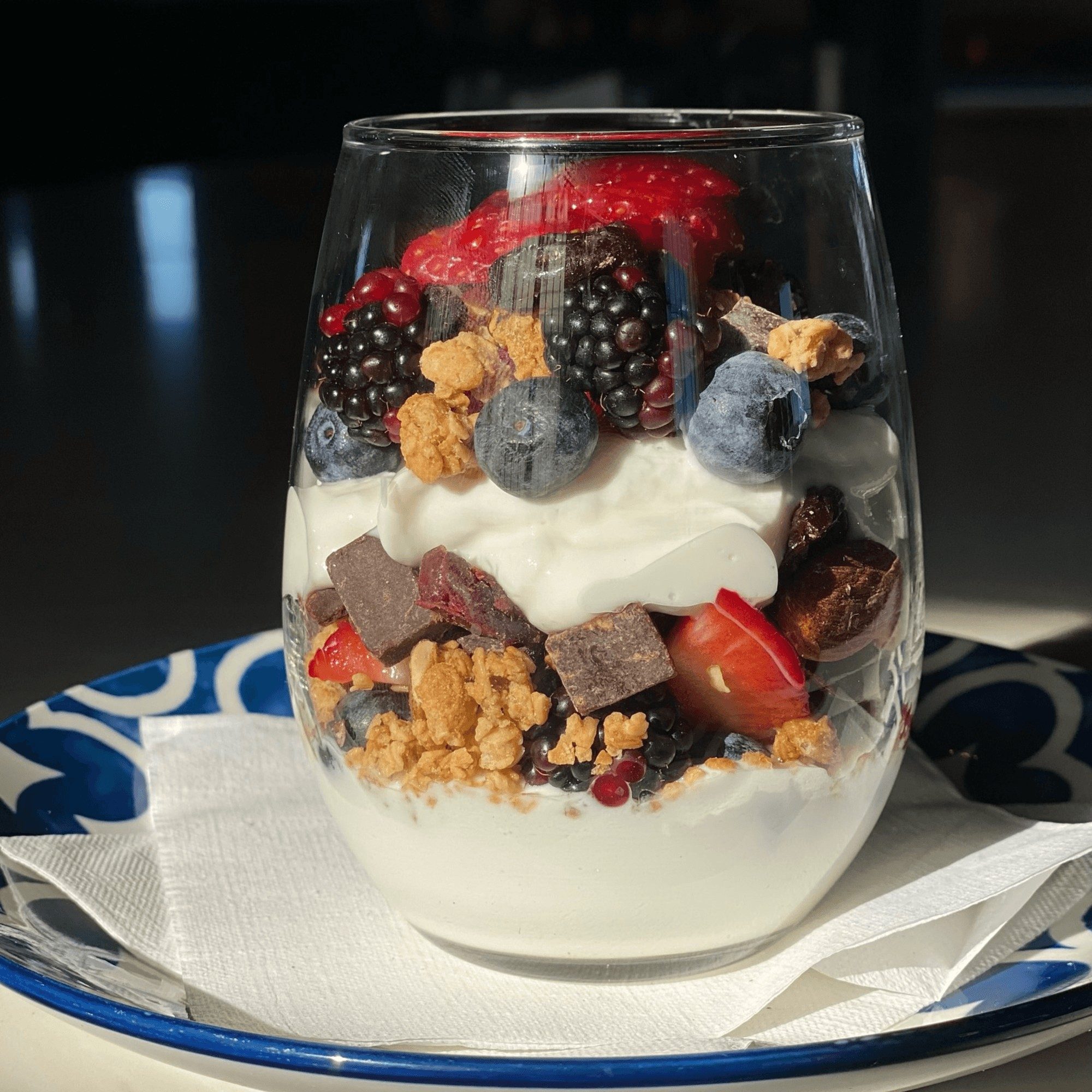 GREEK YOGURT PARFAIT.