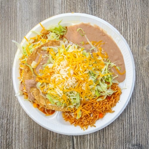 Shredded Chicken Tostadas.