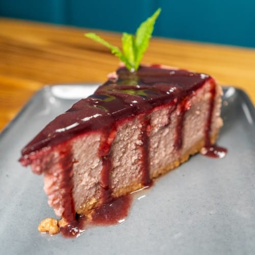 Cheesecake Chicha Morada.