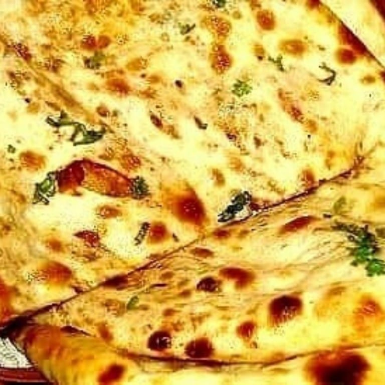 Spicy paneer naan.