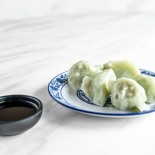 素菜饺 Steamed Mixed Vegetable Dumplings