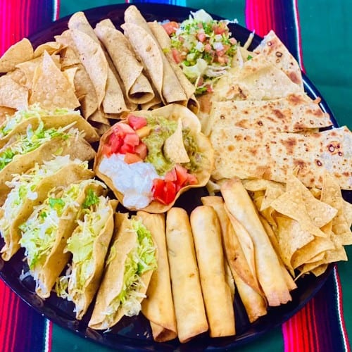 El Charro Taco Sampler.