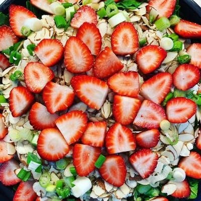 Strawberry Spinach Salad Bowl.