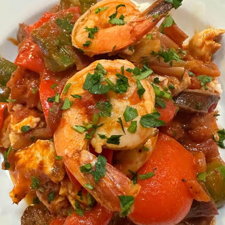 Bistro jambalaya dinner.