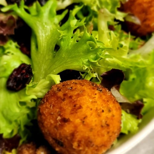 Fried Goat Cheese Salad.