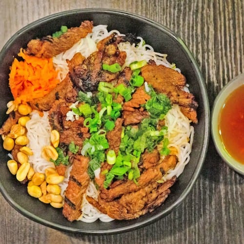 61. Bun Bo Nuong  Grilled Slice Ribeye with Rice Vermicelli.