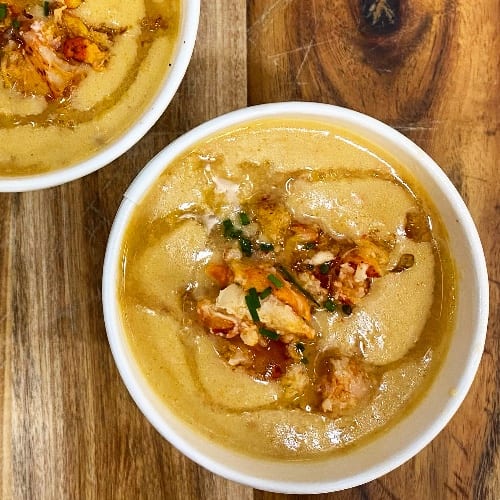 Lobster Bisque (Serves 2).