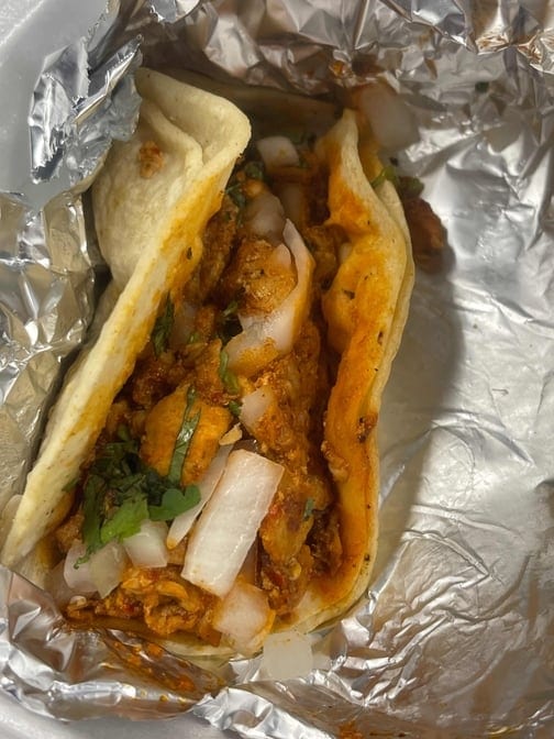 Kid’s Sized 2 Tacos.