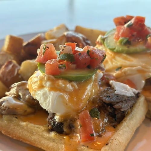 Carnitas Benedict.
