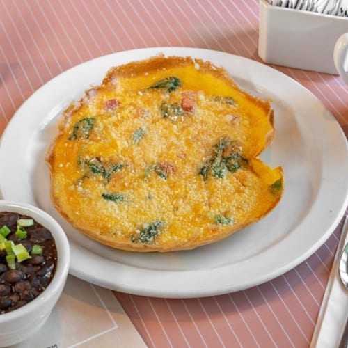 Spinach & Tomato  Frittata.