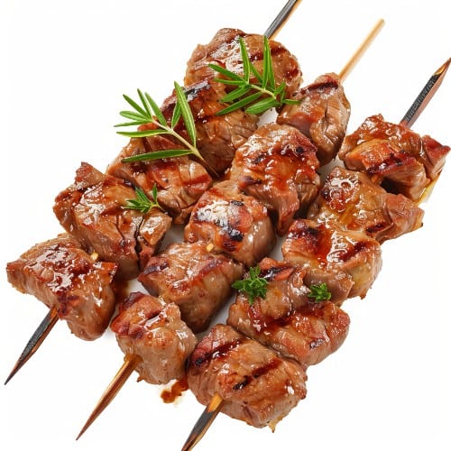 Lamb Tikka Kabob Skewer.