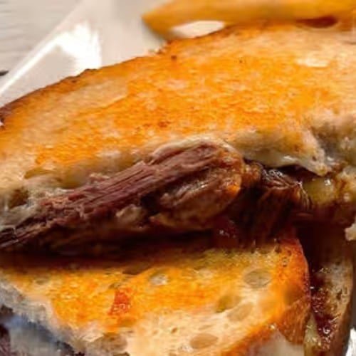 Short Rib Grilled Cheese Sandwich.