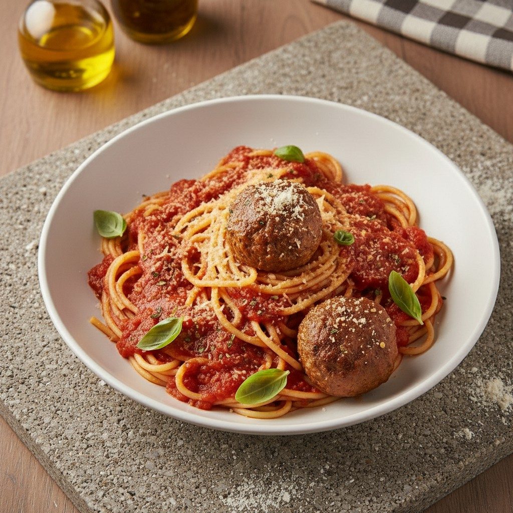 Spaghetti with Meatball.