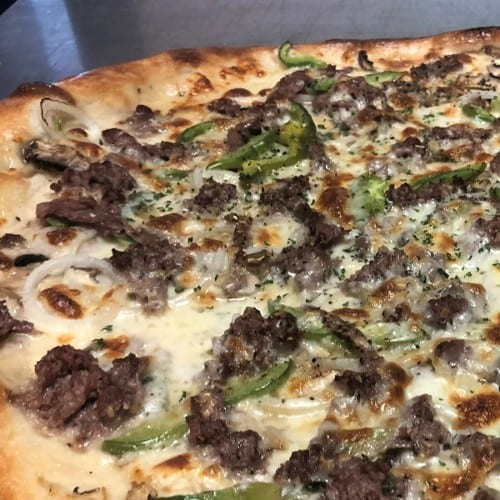 Philly Steak Pizza.