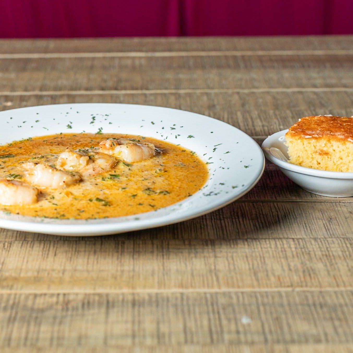 Catfish Fillet and 4 Jumbo Shrimp.