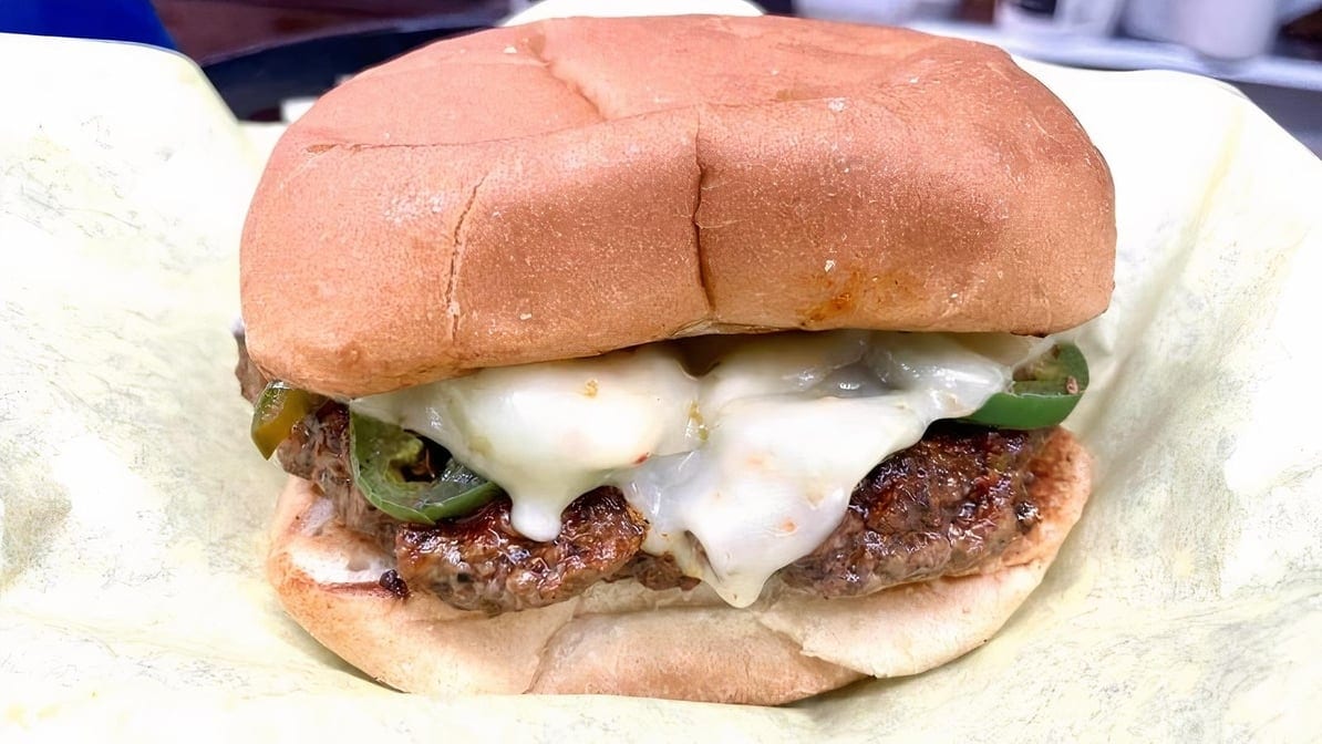 Cajun Pepper Jack Burger.