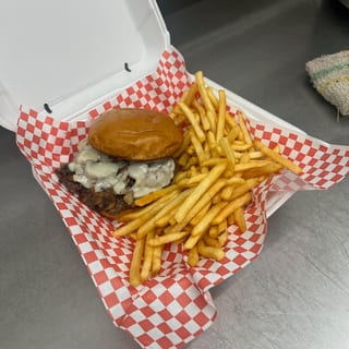 Gary's Mushroom Melt Burger