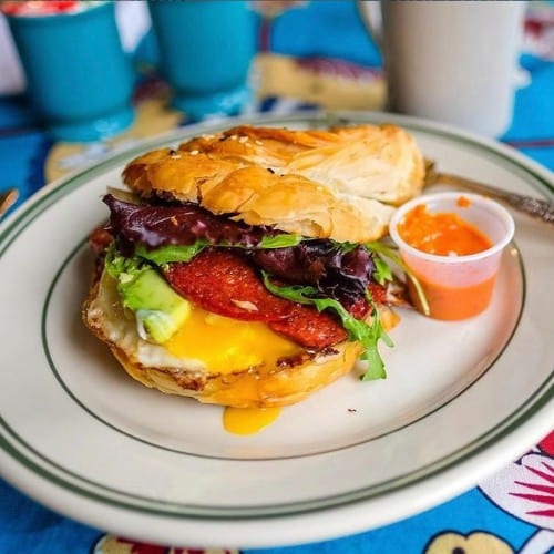Borek Sandwich with Cured Beef.