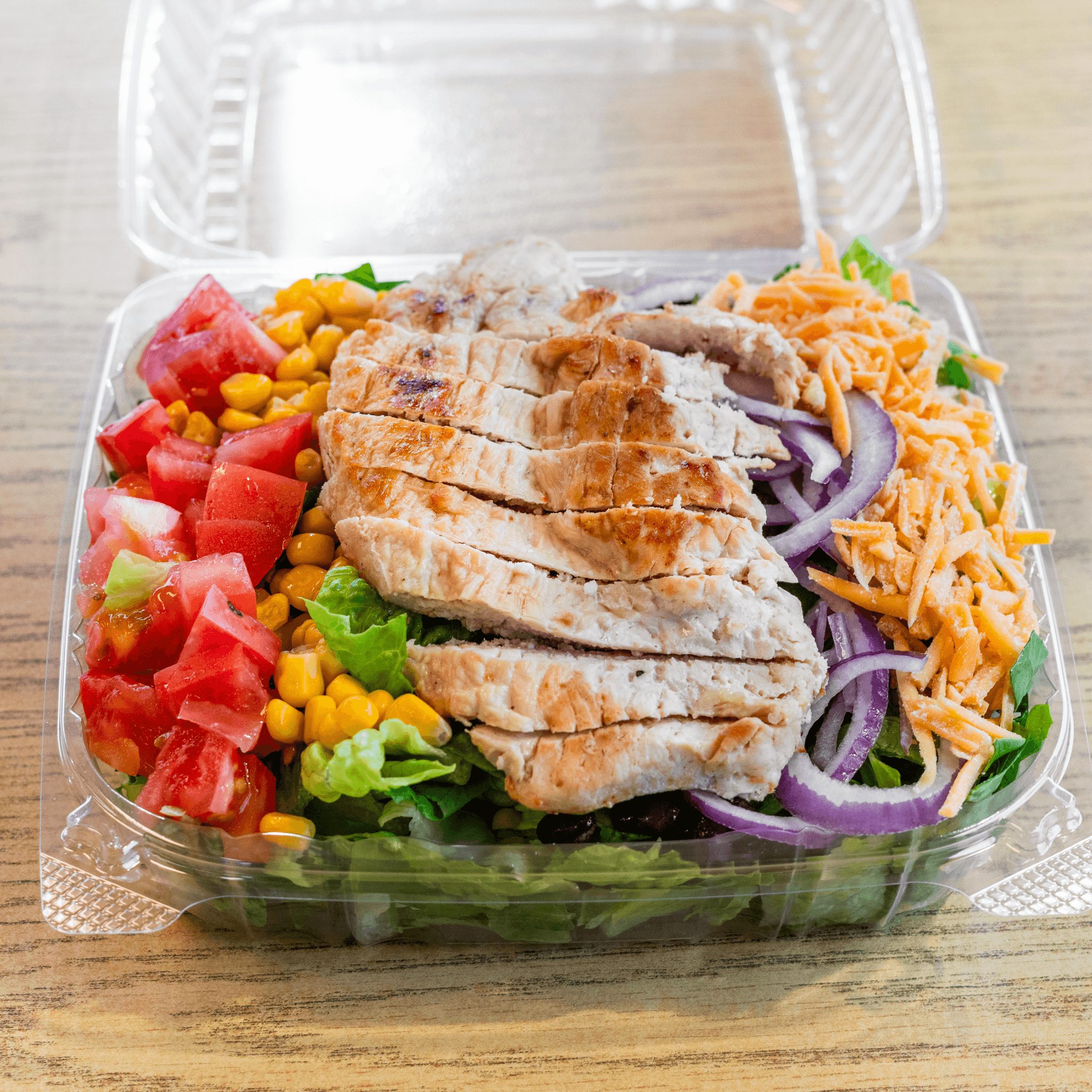 Southwest Chicken Salad with Tortilla Strips.