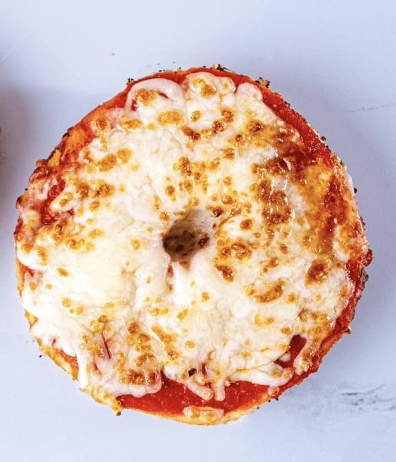 Cheese Pizza Bagels.