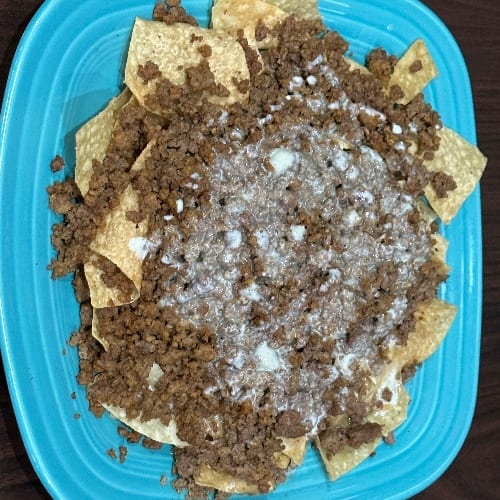 Beef Nachos.