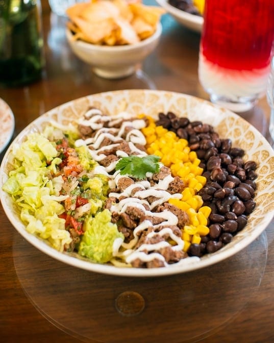Carne asada bowl.