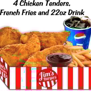 4 Pc. Chicken Tenders Box