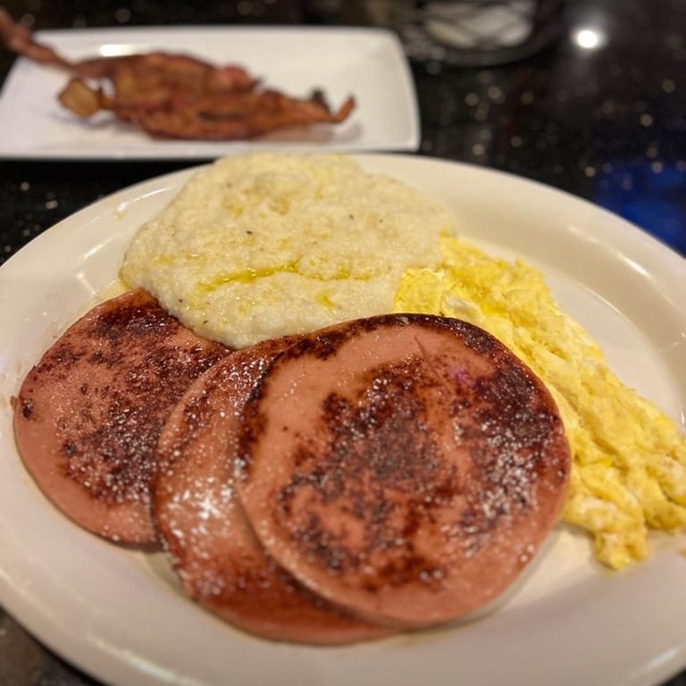 Grilled Bologna Breakfast