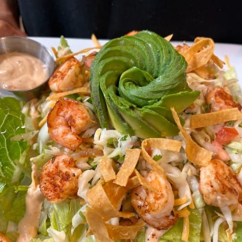 Cajun Shrimp Salad Dinner.