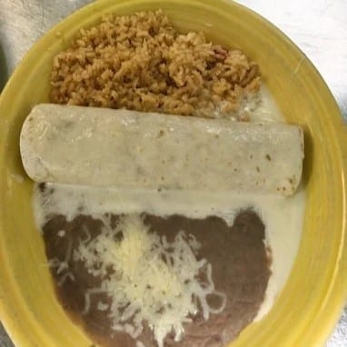 11. 1/2 Special La Casa, Rice & Beans.