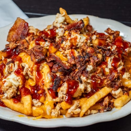 Chicken Bacon Bbq Fries (LARGE PORTION).