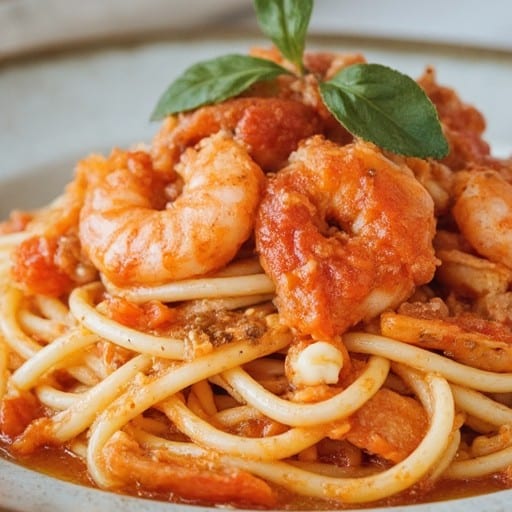 Spaghetti Fradiavola Lunch.