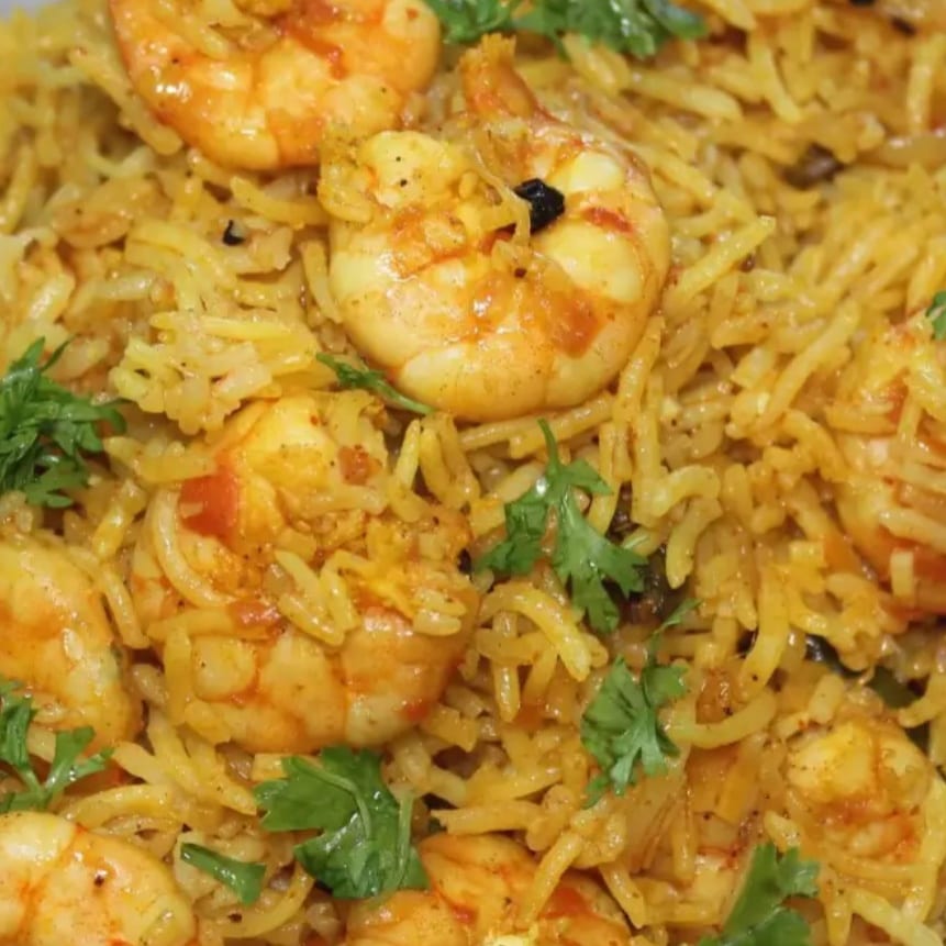 Shrimp Pulao.