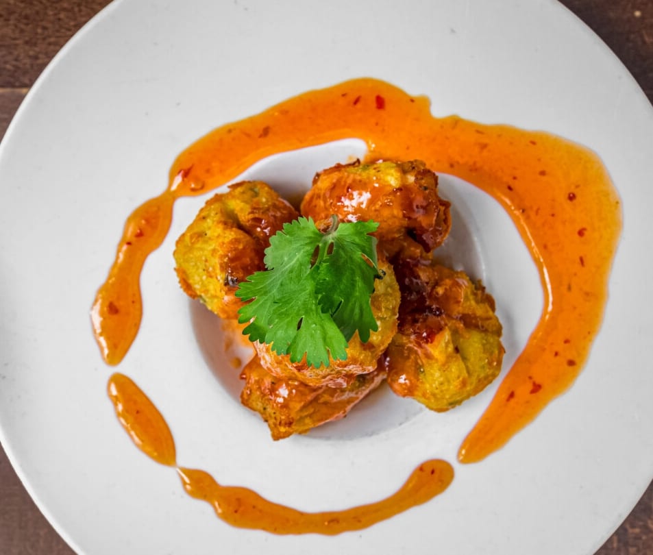 Chicken and Shrimp Fritters.