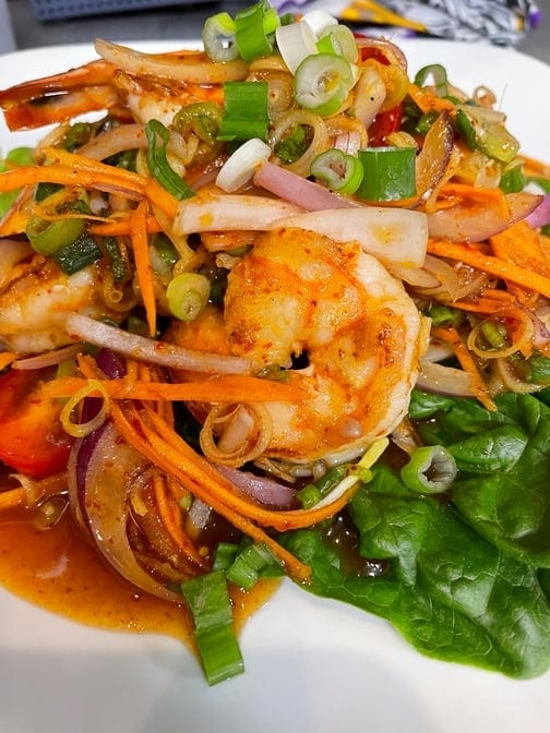 Lemongrass Shrimp Salad.