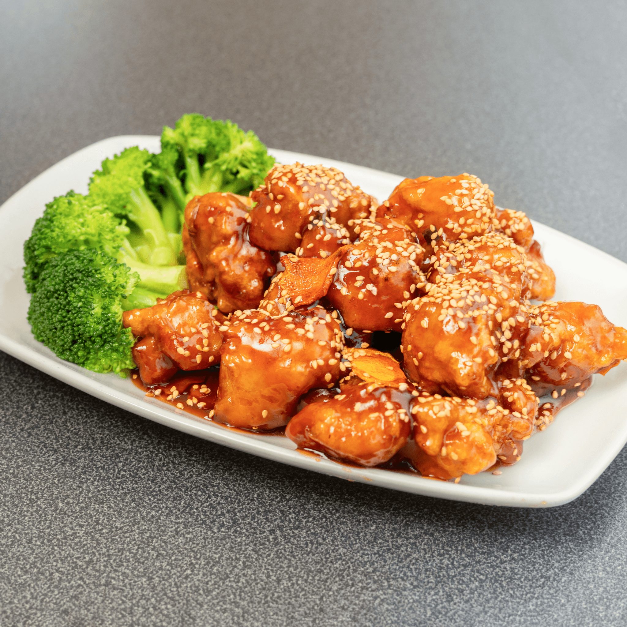 Orange Sesame Chicken.