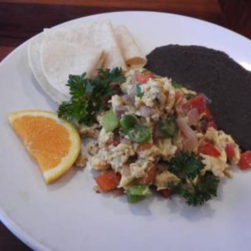 Huevos a La Mexicana.
