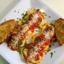 Cheese Ravioli Pasta.