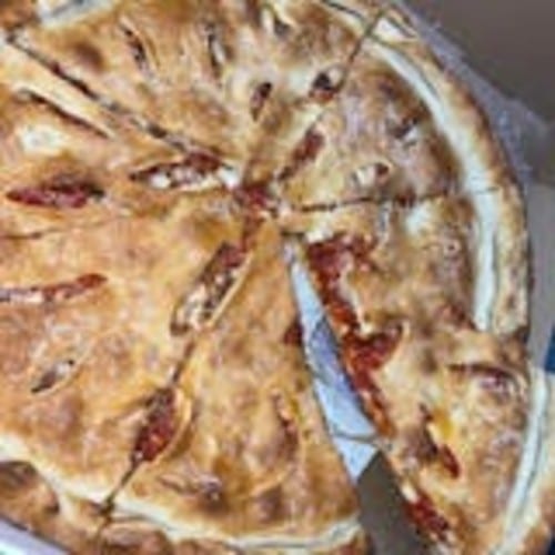 Stuffed Chicken Parm Pizza.