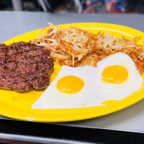 Chopped Ground Beef Steak.