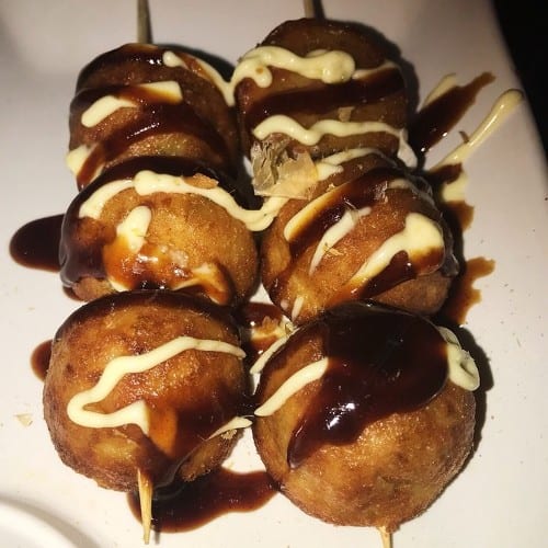Takoyaki.