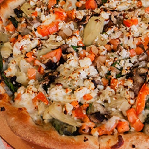 Spinach & Artichoke Pizza.