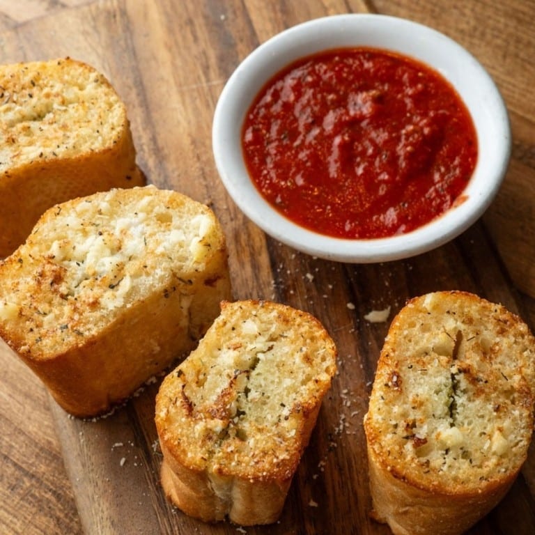 Pesto Infused Garlic Bread.