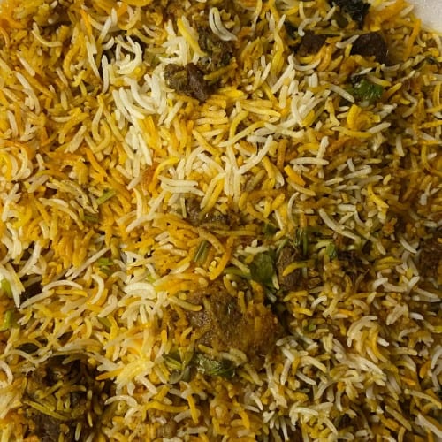 Hyderabadi Goat Dum Biryani.