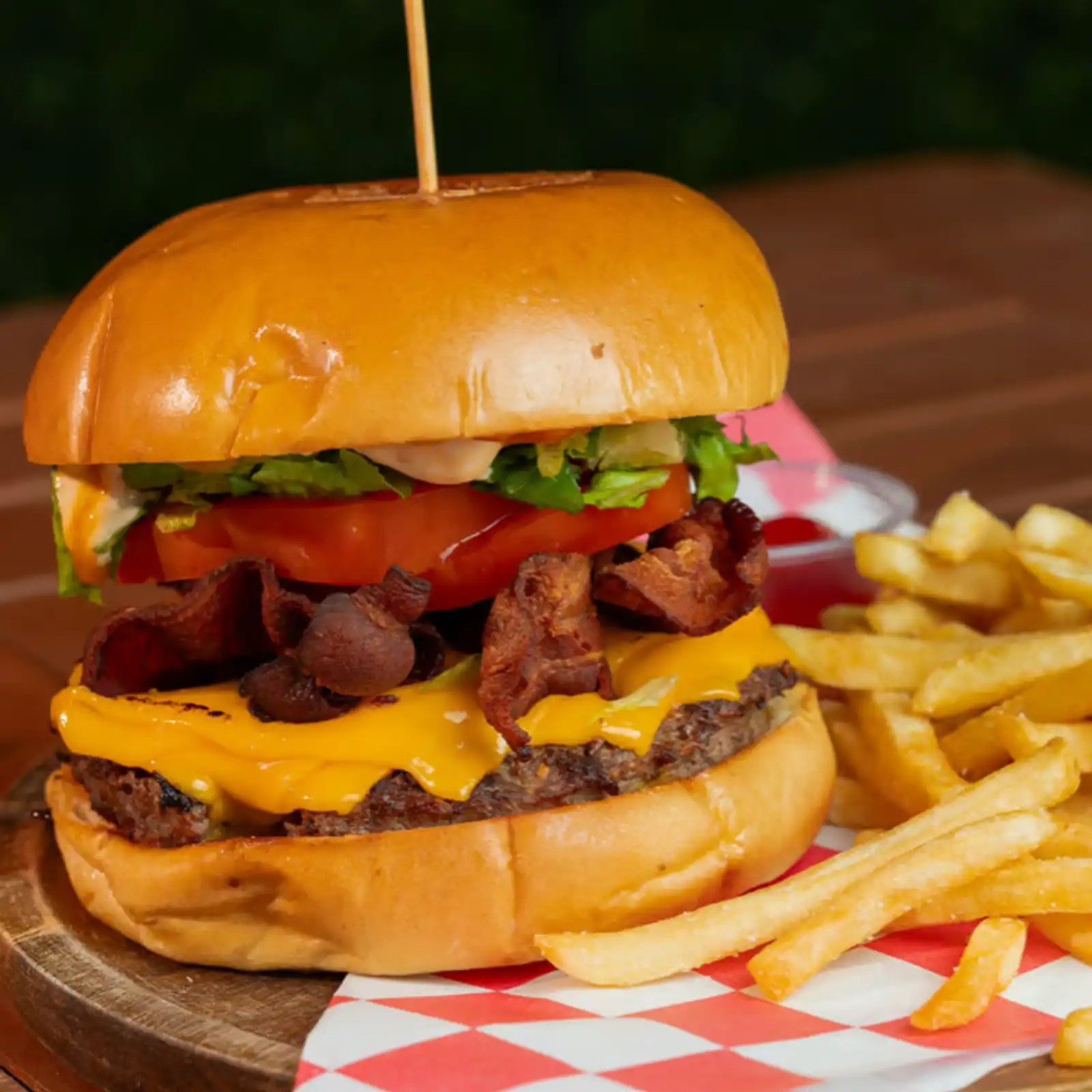 Bacon Cheese Burger.